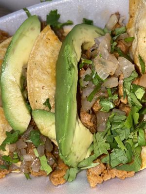 Street style tacos :) at Mariachi's Dine-In in Fort Worth