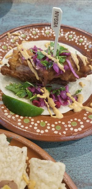 Vegan fish taco  at Mariachi's Dine-In in Fort Worth