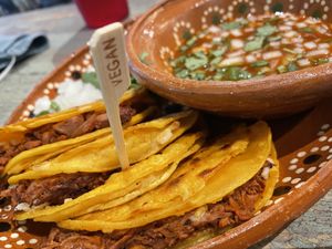 Jackfruit Birra tacos at Mariachi's Dine-In in Fort Worth