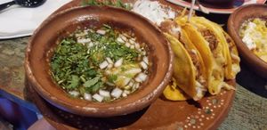 Birrila Jackfruit Street Tacos at Mariachi's Dine-In in Fort Worth