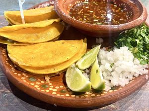 Jackfruit Birria tacos (my fav)  at Mariachi's Dine-In in Fort Worth