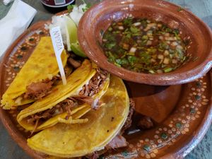 Birria tacos 🌮 at Mariachi's Dine-In in Fort Worth