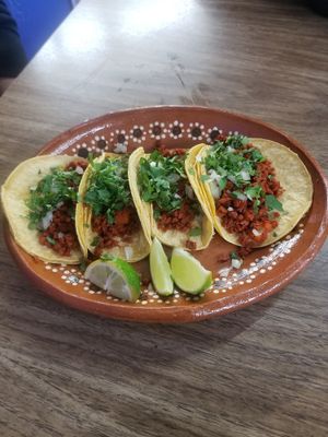 Pastor street tacos at Mariachi's Dine-In in Fort Worth