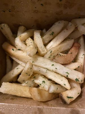 Truffle fries at Julie Goes Green in Los Angeles
