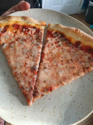 Vegan Cheese Pizza at Julie Goes Green in Los Angeles