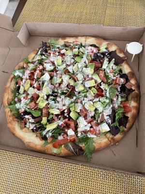 California sunshine pizza   at Julie Goes Green in Los Angeles