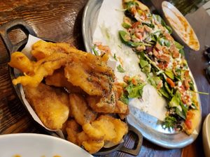 Calamari & Pizza at Julie Goes Green in Los Angeles