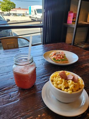 Yummy watermelon juice, best I've had, freshly made. at Julie Goes Green in Los Angeles