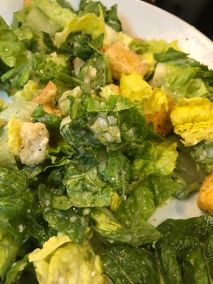 Not so fresh caesar salad at Julie Goes Green in Los Angeles