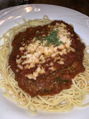 Chicken parmigiana  at Julie Goes Green in Los Angeles