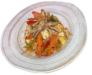 Cashew King (vegan option, with tofu) at Thep Thai Restaurant in New York City