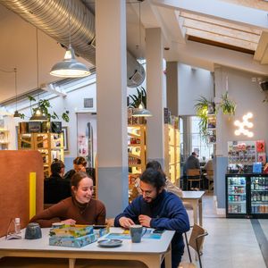 The cafe is a popular destination for date night as well as with larger groups at The Treehouse Board Game Cafe in Sheffield