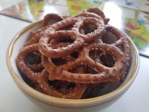 Pretzels at The Treehouse Board Game Cafe in Sheffield
