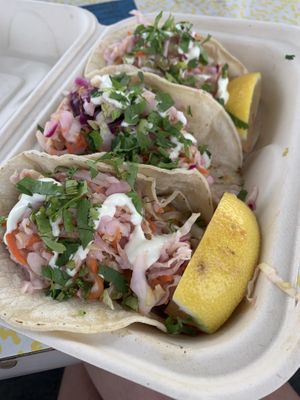 Fish tacos  at Earth Aloha Eats - Waikiki in Honolulu