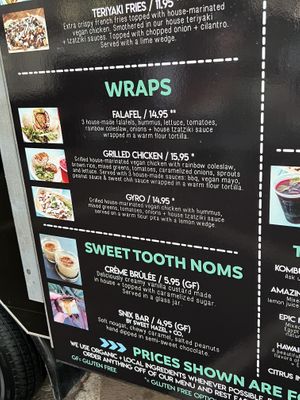 Menu  at Earth Aloha Eats - Waikiki in Honolulu