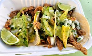 Mexican street tacos at Earth Aloha Eats - Waikiki in Honolulu