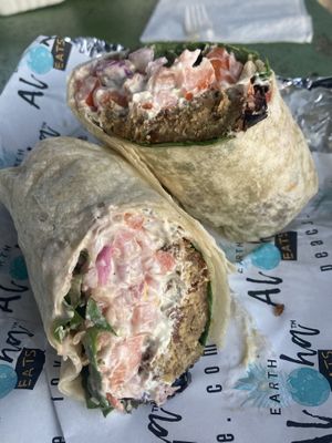 Falafel wrap  at Earth Aloha Eats - Waikiki in Honolulu