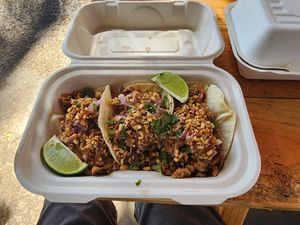 Thai Chicken Tacos (pretty good) at Earth Aloha Eats - Waikiki in Honolulu