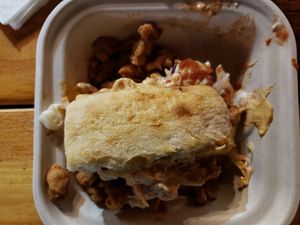 Shared pulled pork sandwich at Earth Aloha Eats - Waikiki in Honolulu