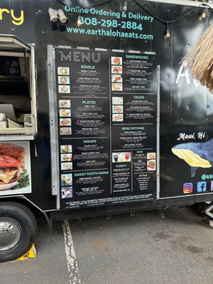 Menu  at Earth Aloha Eats - Waikiki in Honolulu