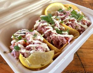 Fish tacos at Earth Aloha Eats - Waikiki in Honolulu