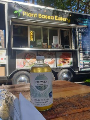 Kombucha (ginger and turmeric) at Earth Aloha Eats - Waikiki in Honolulu