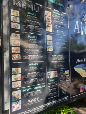 Menu at Earth Aloha Eats - Waikiki in Honolulu
