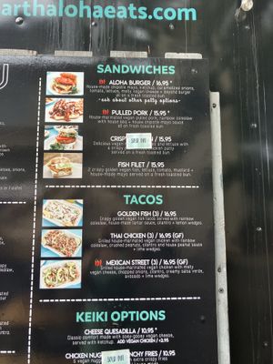 menu  at Earth Aloha Eats - Waikiki in Honolulu