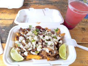 Teriyaki Fries at Earth Aloha Eats - Waikiki in Honolulu
