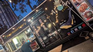 Food truck at Earth Aloha Eats - Waikiki in Honolulu