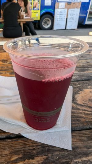 Hibiscus tea at Earth Aloha Eats - Waikiki in Honolulu