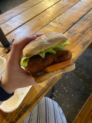 Chicken sandwich  at Earth Aloha Eats - Waikiki in Honolulu