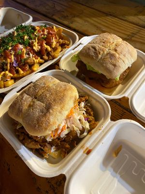 Pulled pork sandwich  at Earth Aloha Eats - Waikiki in Honolulu