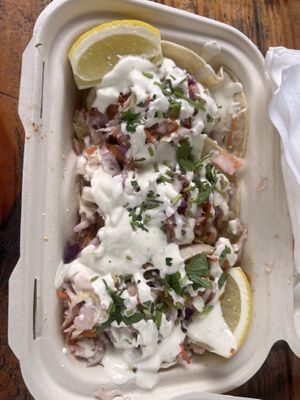 Fish tacos   at Earth Aloha Eats - Waikiki in Honolulu