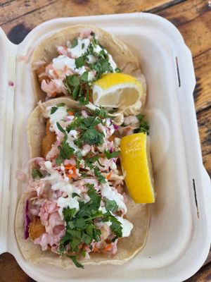 Fish tacos at Earth Aloha Eats - Waikiki in Honolulu
