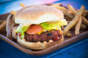 The best plant-based burger on Maui! at Earth Aloha Eats - Waikiki in Honolulu