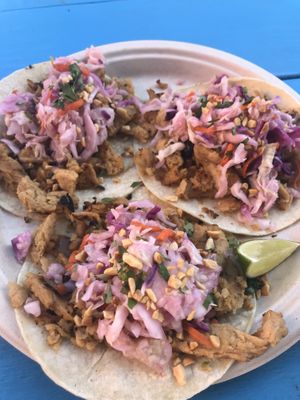 Thai tacos at Earth Aloha Eats - Waikiki in Honolulu