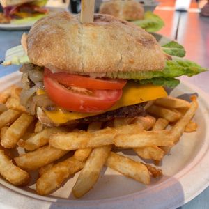 Best Vegan Burger I have ever had 😋  at Earth Aloha Eats - Waikiki in Honolulu