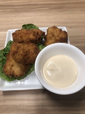 Fried tofu bites  at Just Vegan in Sunshine