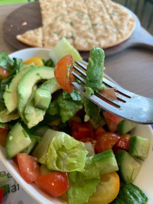 Salad at Just Vegan in Sunshine