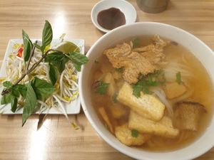 Pho at Just Vegan in Sunshine