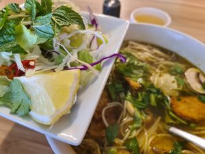 Turmeric lemongrass at Just Vegan in Sunshine