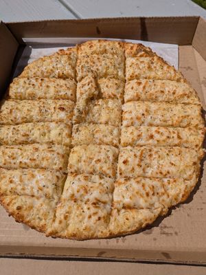 Vegan cheese sticks at PizzaTime in Olympia