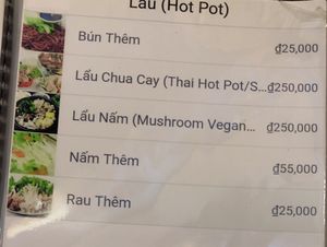 Menu page 6 at Linh Dam in Hanoi