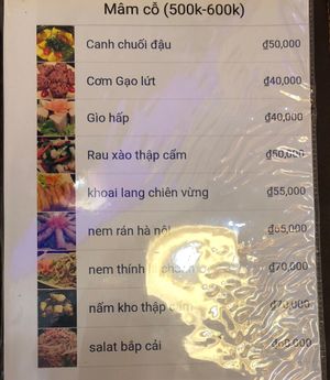 Menu page 9 at Linh Dam in Hanoi