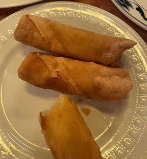 Vegan Spring Rolls (bigger than they used to be)  at Super Bowl Cuisine in Kingston