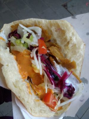 Vegan Döner at Selam Helal in Dusseldorf