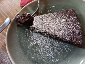 Chocolate cake at Marny's in Dusseldorf