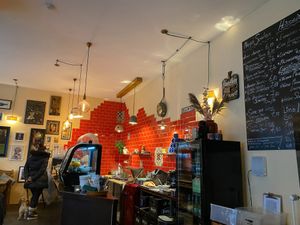 Inside the cafe! at Marny's in Dusseldorf