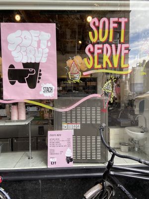 Oatly soft serve  at STACH food in Utrecht